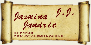 Jasmina Jandrić vizit kartica